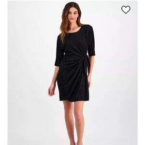 Robbie Bee Glitter Side Knot Dress